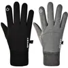 Inverno Forrado com Lã Ciclismo Exterior Touchscreen Condução Estudante Antiderrapante Repelente à Água À Prova de Vento Casal Luvas Quentes
