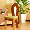 Silla de Comedor Francesa Retro de Madera Maciza, Silla de Maquillaje para el Hogar Estilo Mediados de Siglo, Silla con Respaldo, Silla Simple Nórdica