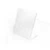 Adecuado para Kodak Instax Ms300/C300R Marco de Fotos Acrílico en Forma de L de Mesa Transparente Marco Expositor para Tarjetas Pequeñas