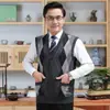 Colete de tricô cardigã para exportação masculina, quente para outono e inverno, com corte slim, jaqueta colete de tricô, estilo masculino 420