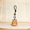 Ciprés Zodiaco Dibujos Animados Pareja de Madera Cadena para Teléfono Bolso Colgante Llavero Atracción Turística Puesto Accesorios Fabricante Mayorista