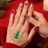Adesivos Estêncil para Tatuagem Temáticos de Natal Modelos Vazados para Pintura com Henna para Festas de Férias Infantis Pintura Corporal
