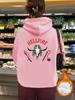 Sudadera de Otoño e Invierno para Mujer con Capucha y Bolsillo Canguro, Manga Larga y Forro Polar, Estampado HELLFIRE, Talla Europea Transfronteriza