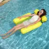 Venta Directa en Casa: Tumbona Flotante Inflable de PVC Engrosado con Toldo, Hamaca Inflable, Flotador Transparente para Agua