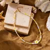 Collar de Cuentas de Semillas de Flores de Arcilla Suave Estilo Resort Costero Transfronterizo Estilo Bohemio Personalidad de Nicho Accesorio Versátil