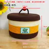 Caja de regalo de cuerda de algodón con bloques de color creativos para vacaciones infantiles, un regalo de almacenamiento genial para el verano con un toque de alta gama