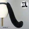 Faixa de Cabelo Lolita de Pelúcia Feita à Mão com Orelhas de Gato Acessórios de Cabelo Kc Headwear de Orelhas de Animal Grampo de Cabelo de Orelha de Raposa