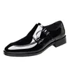 Zapatos formales de cuero para hombre, estilo slip-on transpirable, diseño versátil de punta fina, disponibles en tallas grandes, dropshipping disponible, MM26801
