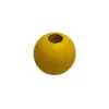 En stock 14mm cuentas redondas de madera de arce de colores para manualidades, cuentas sueltas, accesorios para ropa, fabricante de artesanías de madera, suministro directo