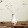 Jingdezhen Cerámica Estilo Chino Nuevo Jarrón Pequeño Florero Decorativo Porcelana Roja y Blanca Arreglo Floral Hecho a Mano Adorno de Mesa de Café Jarrón de Arte
