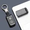 Adecuado para Yamaha Xmax300 Cubierta de Llave Nmax155 Fibra de Carbono Yamaha Motocicleta Control Remoto Carcasa de Llave Hebilla Bolsa