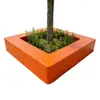 Assentos de Piscina em Forma de Árvore de Fibra de Vidro, Conjunto de Mesa e Cadeiras para Paisagismo de Jardim Externo, Parque, Lazer Público, Banco Irregular ao Redor de Árvore