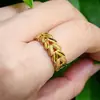 Anillo para Hombre Imitación Oro Arena Engrosado para Traer Riqueza y Fortuna Anillo para Hombres Mayores Joyería Suministro al por Mayor para Transmisiones en Vivo de Comercio Electrónico