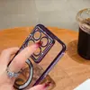 Funda magnética galvanizada con perforación lateral para teléfono móvil, adecuada para Xiaomi 14t Pro 5g, carcasa blanda, película para lente Redmi Note14 Pro