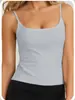 Estilo Verão Amazon Sutiã de Seda Leite Menina Quente Roupa de Baixo com Alça de Espaguete Estilo Europeu e Americano Colete Curto Slim Top Roupas Femininas