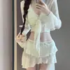 Conjunto de Biquíni Atacado Novo Elegante Fluido Emagrecedor Sexy Puro Desejo Férias Toque de Luxo Fonte Termal Dividido Roupa de Banho