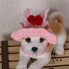 Gorro de punto con forma de gato para mascotas, tejido a mano, estilo transfronterizo de Amazon, accesorios para fotos