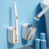 Cepillo de Inodoro de Seda sin Puntos Muertos, Cepillo Desechable para Inodoro Doméstico sin Perforaciones, Artefacto Antibacteriano para Limpieza de Baño