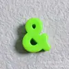 Novos blocos de construção alfanuméricos de fivela de sapato casual de acrílico com contas, acessórios de fivela de sapato artesanais faça você mesmo, atacado