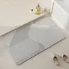 Alfombrilla de Baño Estilo Wabi-sabi Entrada de Inodoro Absorbente de Agua Secado Rápido Alfombrilla de Piso de Tierra de Diatomeas para el Hogar Fácil de Limpiar Alfombrilla Antideslizante
