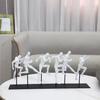 Escultura nórdica creativa retro para correr, adorno para sala de estar, dormitorio, entrada, estudio, habitación, decoración del hogar