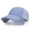 Chapéu de Pesca Retrátil com Protetor Solar Feminino, Refletivo, para Primavera e Verão 2025, Chapéu Branco Estampado Masculino para Exterior