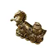 Estátua de Latão para Sucesso Imediato e Riqueza, Escultura Criativa de Cobre, Ornamento de Pet de Chá, Item Decorativo para Mesa de Escritório