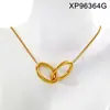 Set de Collar Abstracto con Lazo Chapado en Oro de Acero de Titanio de Lujo Ligero Cadena para Clavícula Versátil de Moda Joyería con Sentido de Diseño de Nicho