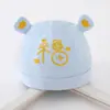 Otoño e invierno nuevo gorro de bebé de alta elasticidad gorro de bebé suelto cómodo de algodón de dibujos animados gorro fetal cálido doble sin costuras