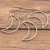 10 Pingentes de Formas Geométricas de Aço Inoxidável de 2 Cores DIY Moldura Abrasiva Estrela de Cinco Pontas Losango Redondo Gota de Água Lua