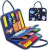 Montessori Educación Temprana para Niños Tablero Ocupado Velcro Despegar No Rasgar Vestir Zapatos Bebé Fieltro Libro de Aprendizaje Enseñanza Consciente
