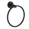 Conjunto de Porta-Toalhas Preto Aço Inoxidável 304 Conjunto de Barra de Toalha para Banheiro Porta-Papel Higiênico Gancho de Roupa Ferragens para Banheiro Pingente