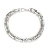 Collar Joyería Transfronteriza Simple y Moderno Hebilla Única Cadena Cuadrada Oro Plata Collar Grueso para Mujer Venta al por Mayor