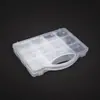 Caja de Plástico Transparente Portátil Fija de 11 Compartimentos Caja para Almacenamiento de Piezas de Ferretería de PP Componentes Digitales Caja para Almacenamiento de Joyería Equipo de Pesca