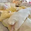 2026 Nuevo Estilo Juego de Ropa de Cama Estilo Fresco de Algodón Acolchado con Funda Nórdica, Sábana Plana y Sábana Ajustable - Juego de Cuatro Piezas