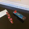 Pinza para el cabello de Color Gel Dopamina Linda Retro de Gama Alta para Mujer, Flequillo Lateral, Cabello Suelto, Pinza de Pico de Pato