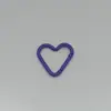 Mosquetón de aleación con forma de corazón de colores pintado, clip de resorte, clip de escalada, llavero, colgante, gancho, accesorios para joyería DIY