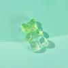 Japonés y Coreano Nuevo Brillo de Dos Colores Caricatura Oso Dulce DIY Accesorios de Resina Material de Relleno Transparente para Funda de Teléfono Móvil