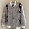 Chaqueta de béisbol casual de moda estilo francés con mangas largas, unisex, modelo de primavera y otoño, nuevo diseño 2026, retro