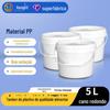 Fábrica atacado 5L balde de plástico redondo grau alimentício pp pintura pintura balde de tinta balde selado engrossado com tampa
