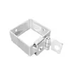 Abrazaderas Galvanizadas para Tubo Cuadrado de 60 mm, Abrazaderas Protectoras para Vallas, Accesorios para Redes de Aislamiento de Talleres, Sujetadores, Conectores de Fijación para Postes de Valla