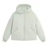 Invierno Nuevo Estilo Casual al Aire Libre Chaqueta de Algodón con Capucha para Mujer Gruesa Cálida Holgada Moda Nueva Ropa de Algodón Lirio de Nieve