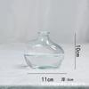 Nuevo minijarrón de cristal de lujo, creativo y ligero, con flores hidropónicas y secas, para sala de estar, adornos decorativos de escritorio.