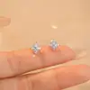 Anillo de Plata de Ley S925 Damila Estrella de Cuatro Puntas Moda Femenina Exquisito Versátil Anillo Abierto Ajustable Pulsera