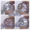 Nuevo polvo de uñas de cristal de red roja con diamantes, polvo fino para uñas Galaxia, brillo de ensueño, concha brillante, polvo mixto para uñas, polvo Galaxia, 4 botellas/set