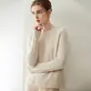 100% Cachemira Lujo Accesible Babycashmere Nube Agradable a la Piel Ropa de Punto de Cachemira Simple y Versátil Suéter de Punto de Cuello Redondo