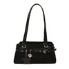 Bolso de hombro de gamuza con estampado de leopardo 2026, retro y elegante, versátil para el trabajo, y se puede llevar como bolso de mano o bolso Boston