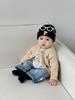 Traje de primavera para niño, elegante suéter bordado a la moda para bebé, cárdigan de punto informal para otoño, chaqueta que combina con todo.