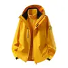 Chaqueta 3 en 1 a prueba de viento e impermeable estilo Luo Tu para mujer y hombre, adecuada para otoño e invierno, ideal para viajes, senderismo y montañismo