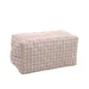 Bolsa de Algodón Floral para Cosméticos Gran Capacidad Portátil para Salir Neceser de Viaje Lindo Estilo Ins Estuche para Lápices de Estudiante